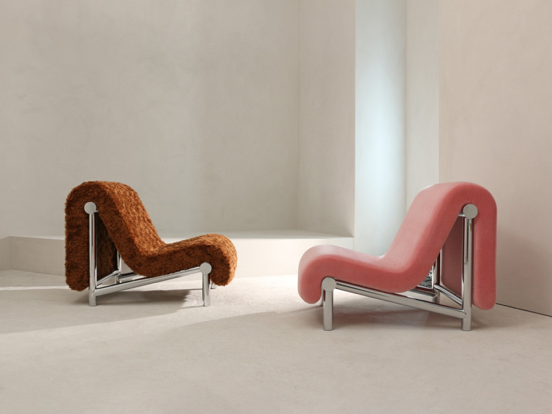 Chrome Melt Lounge Chair