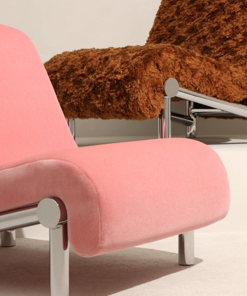 Chrome Melt Lounge Chair