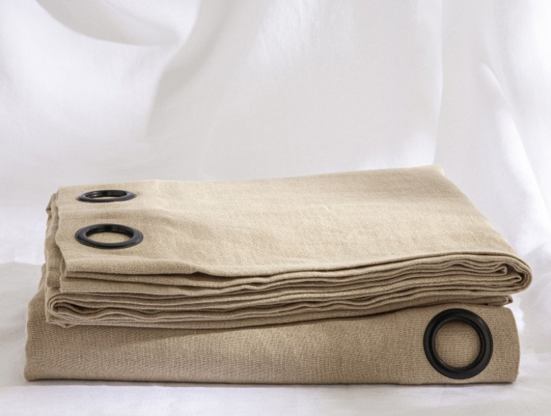 Ficelle Washed Linen Curtain by Maison EMBRIN