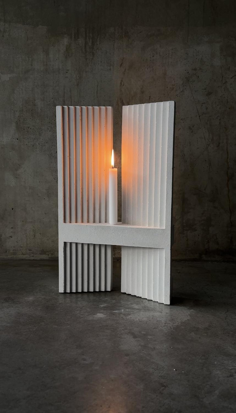 Monumental Candleholders by Eingang Studio