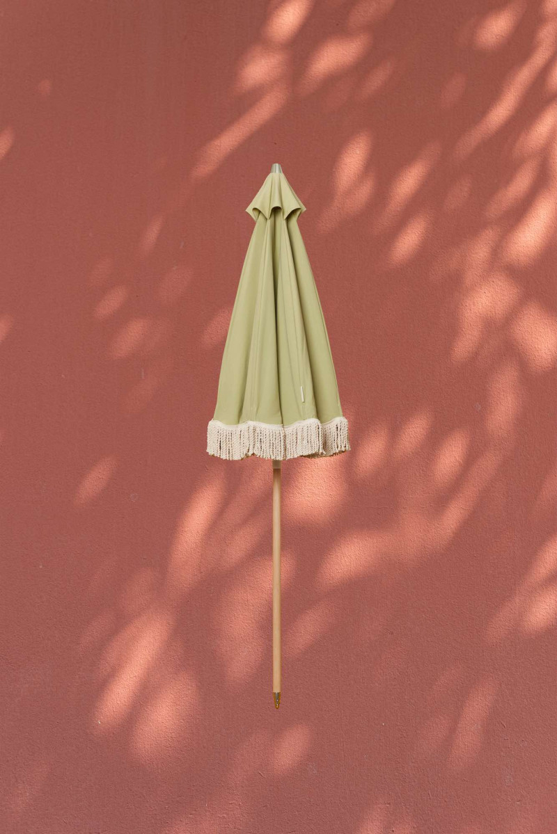 Parasol Pablo with Ecru Fringes