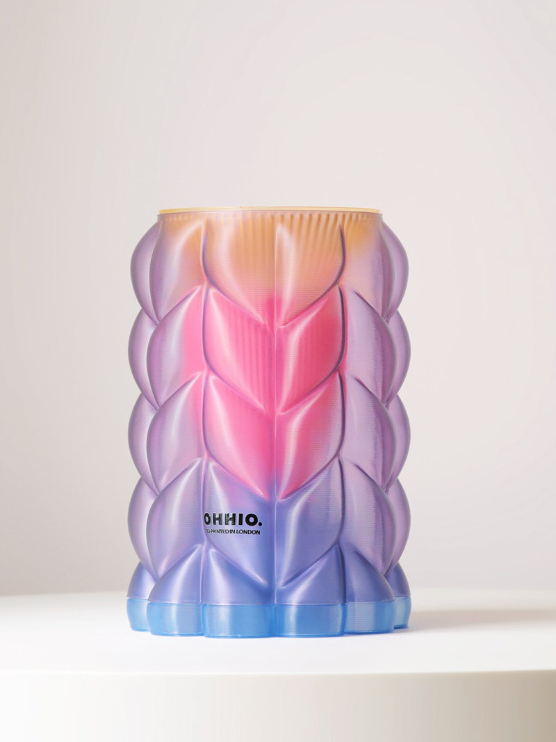 Super Chunky Knit Lamp - Blue, Purple & Pink Vibes