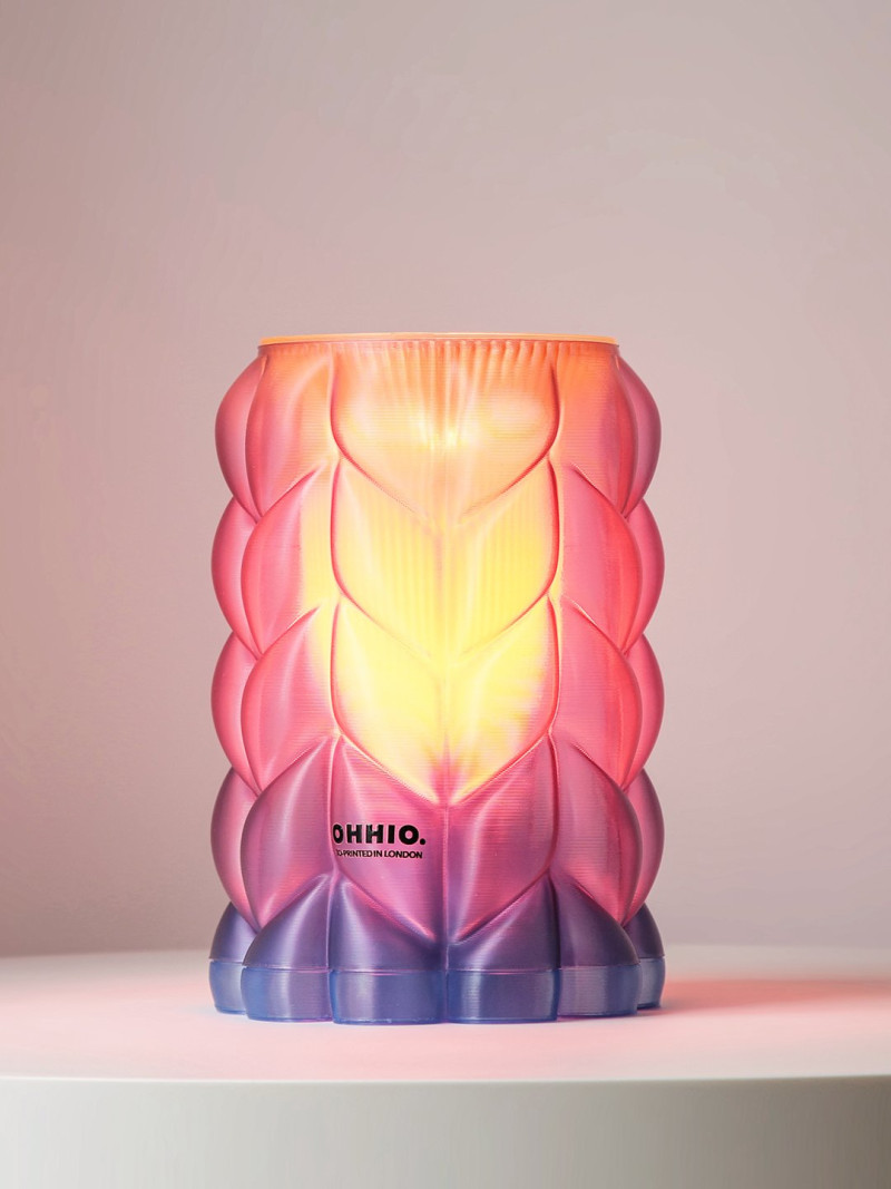 Super Chunky Knit Lamp - Blue, Purple & Pink Vibes