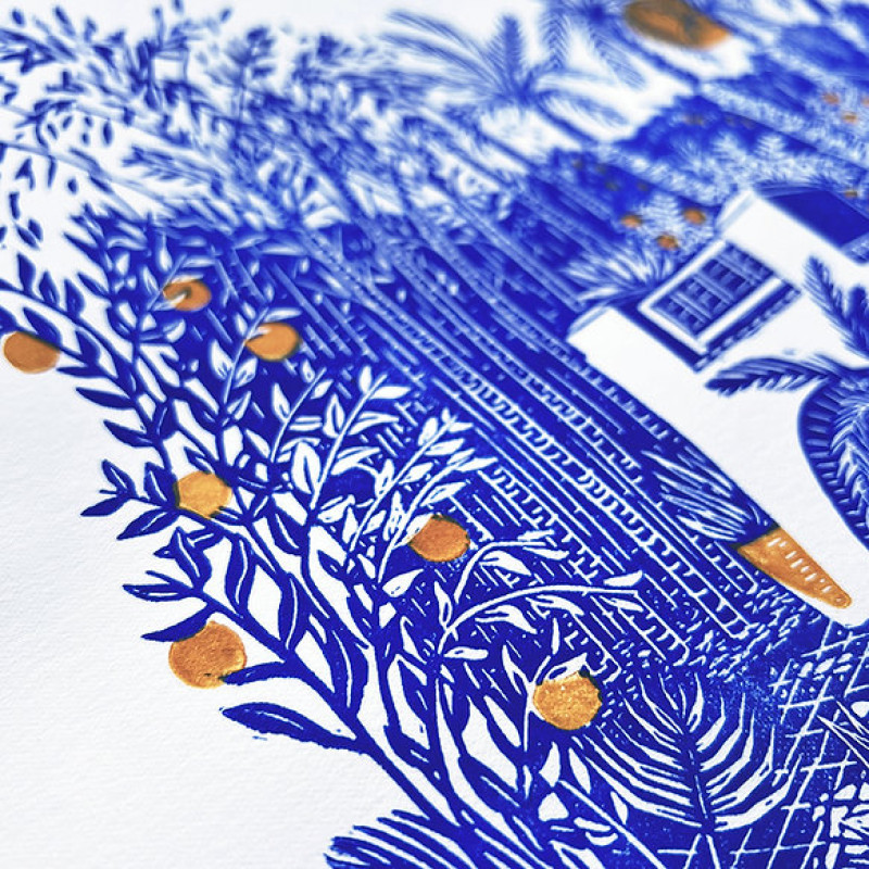 Escalier, jardin Majorelle