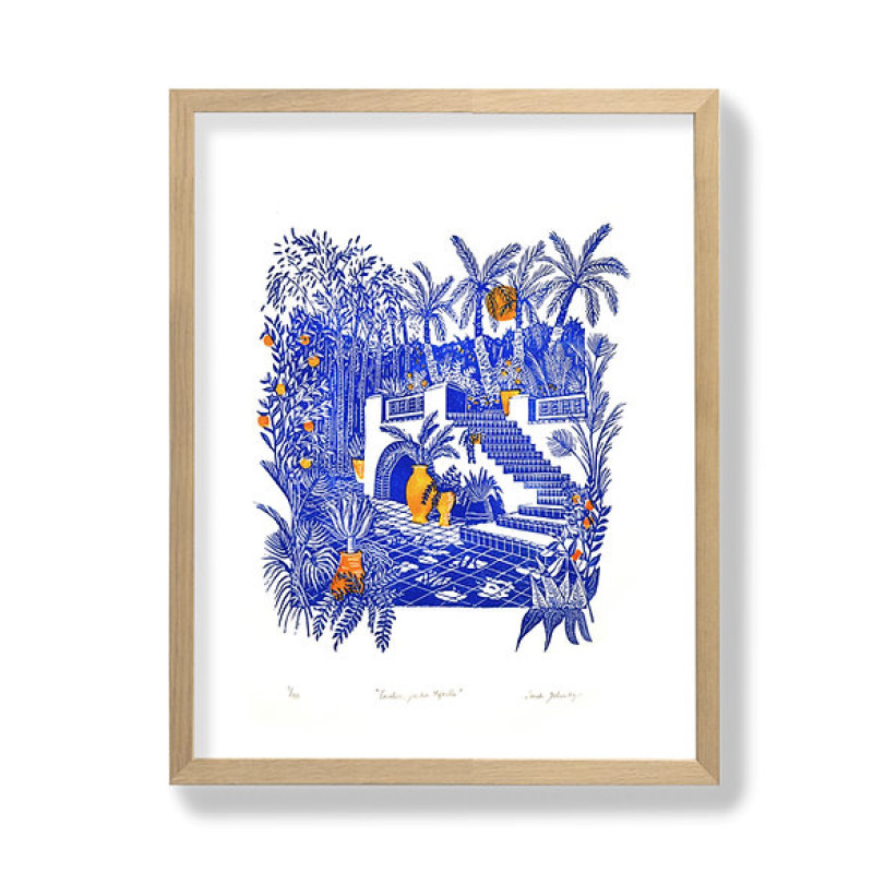 Escalier, jardin Majorelle