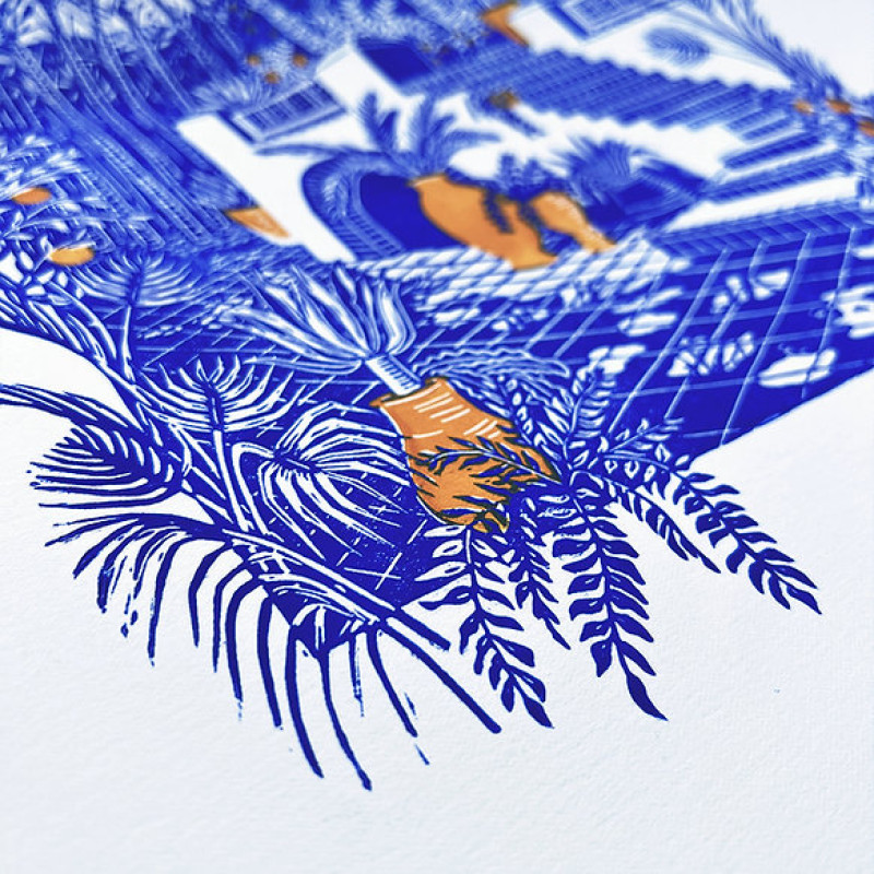 Escalier, jardin Majorelle